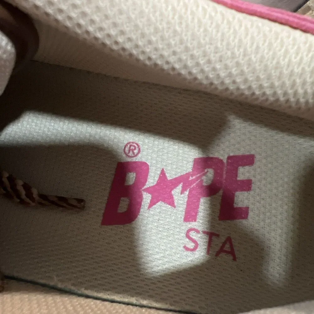 A Bathing Ape BAPE SK8 STA #6 in Brown/Pink Size Size 7